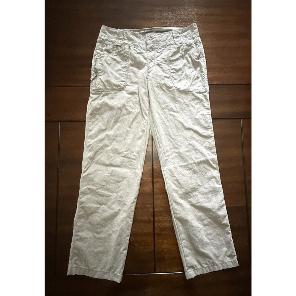 🔥The North Face Pants 10 Gray Hiking Straight Leg Cotton Nylon Outdoor 32/31
